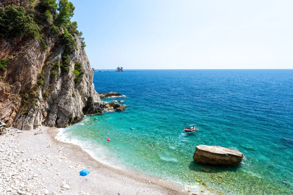 Spiaggia di Petrovac na Moru Montenegro