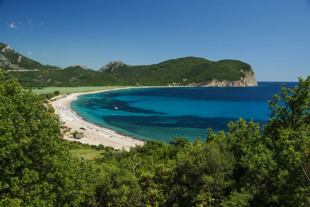 spiaggia di buljarica montenegro