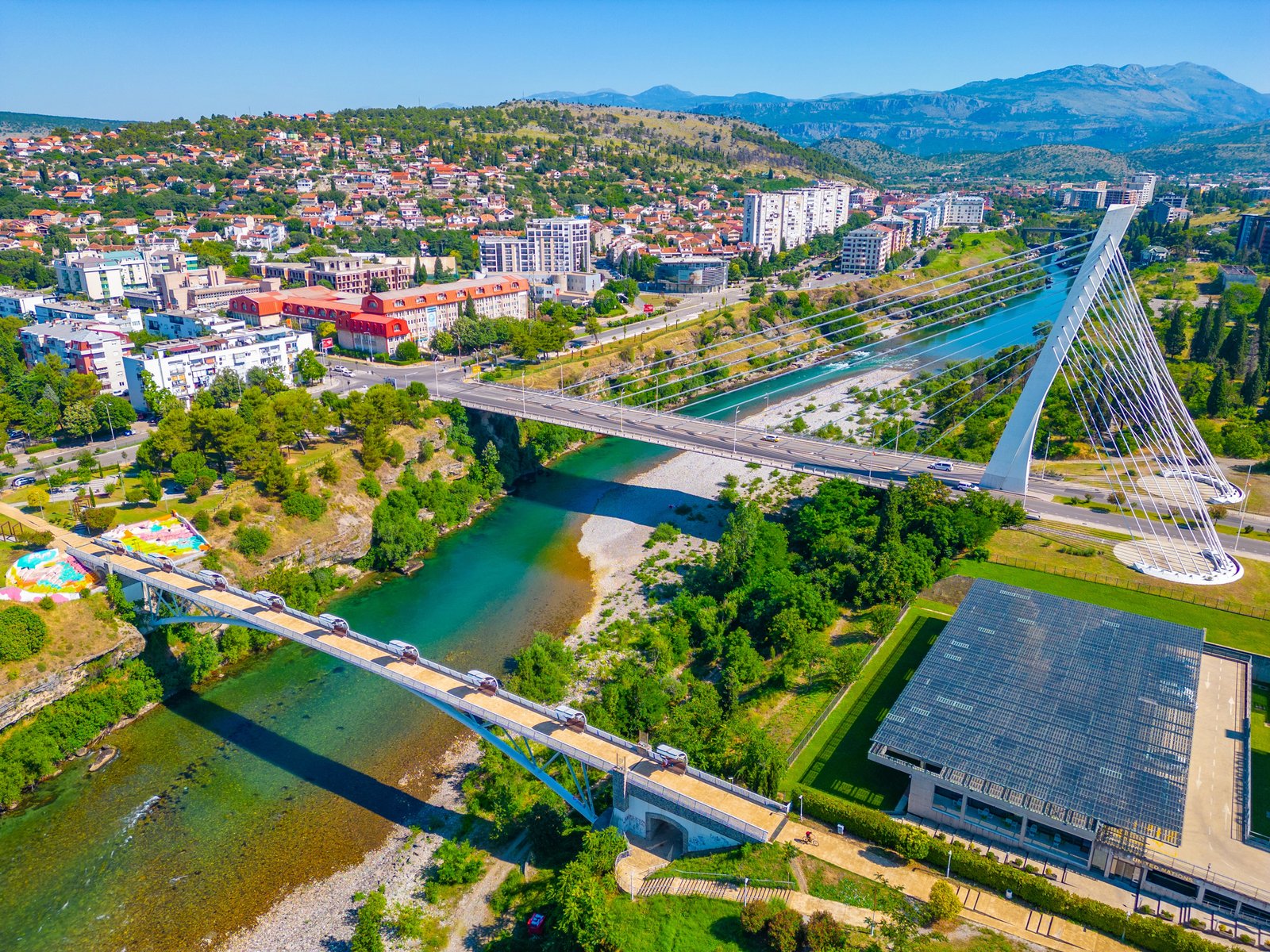 millenium bridge podgorica montenegro