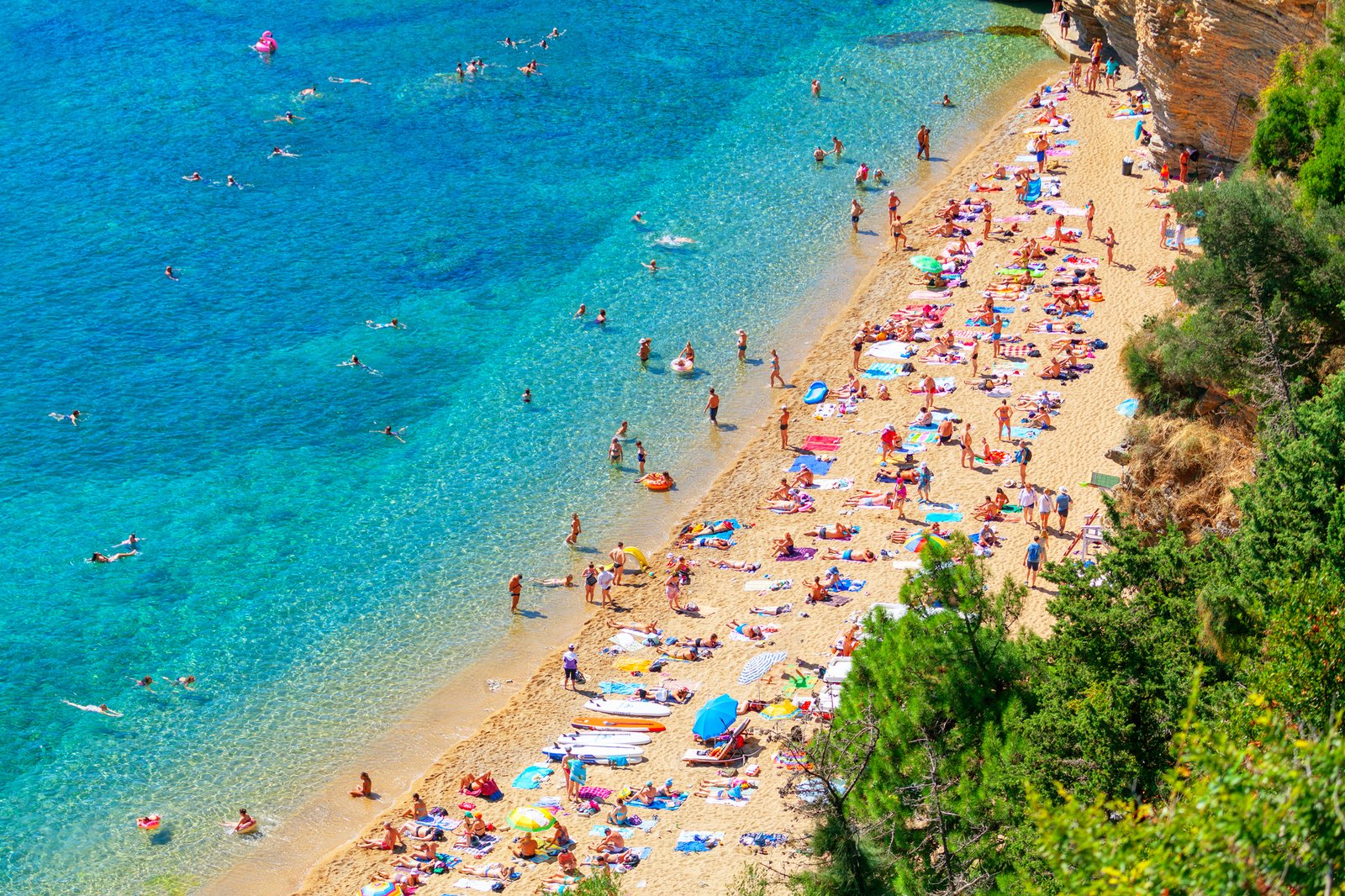 Le più belle spiagge di Budva 6 spiaggia mogren budva montenegro