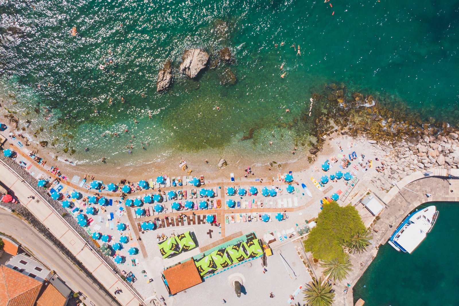 Migliori spiagge di Herceg Novi 4 spiaggia topla herceg novi montenegro